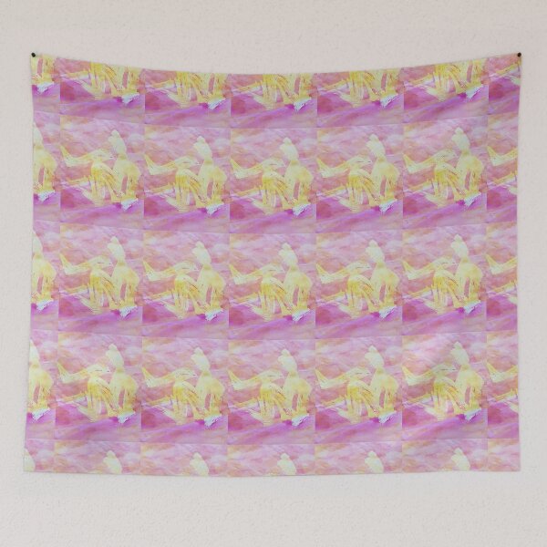 Item preview, watercolor study in pink and ochre by EK Aida designed and sold by EsterKarenAida.