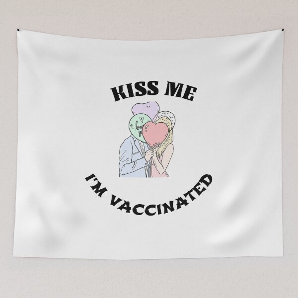 Item preview, Kiss me I'm vaccinated - relationship goals and valentines day gifts designed and sold by mr&mrsmalik malik.