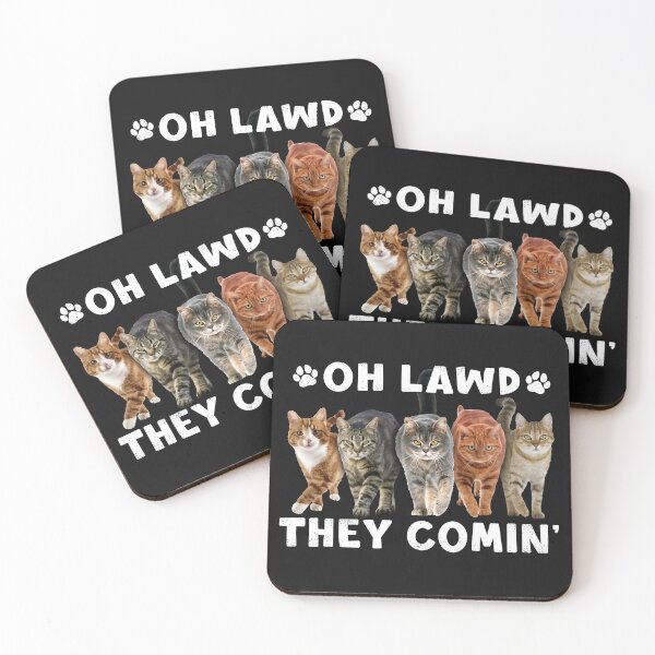 Item preview, Oh Lawd They Coming Cute Design For Cat Lovers Men Women Kid designed and sold by teest2209.