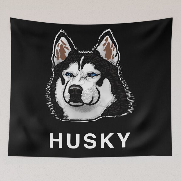 Item preview, Blue Eyed Husky Illustration  designed and sold by PrettyLittlePic.