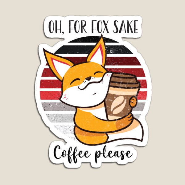 Oh For Fox Sake Tea Towel Dish Cloth Funny Sake Joke Animal 
