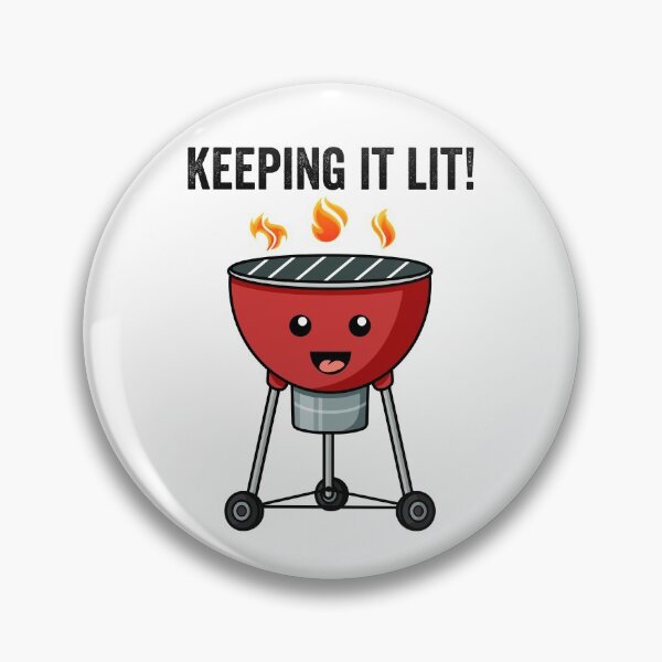 Item preview, Keeping It Lit BBQ Barbeque Summer Kawaii designed and sold by MeowsAndMakes.