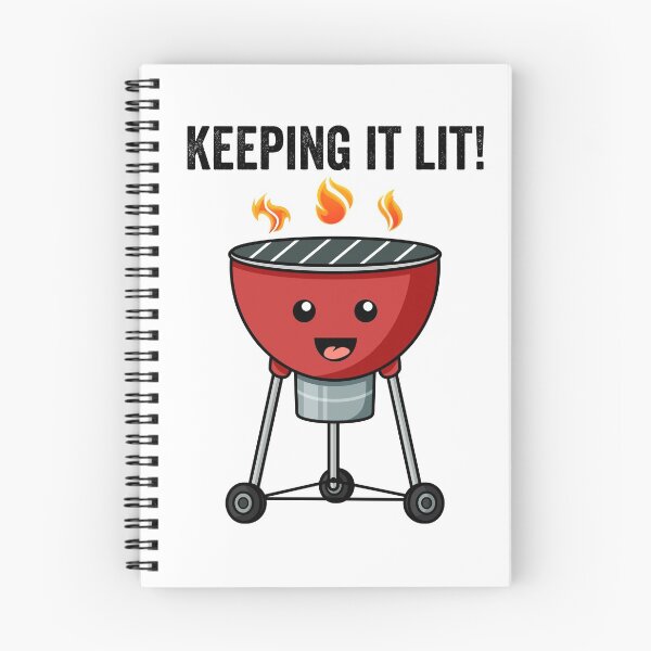 Item preview, Keeping It Lit BBQ Barbeque Summer Kawaii designed and sold by MeowsAndMakes.
