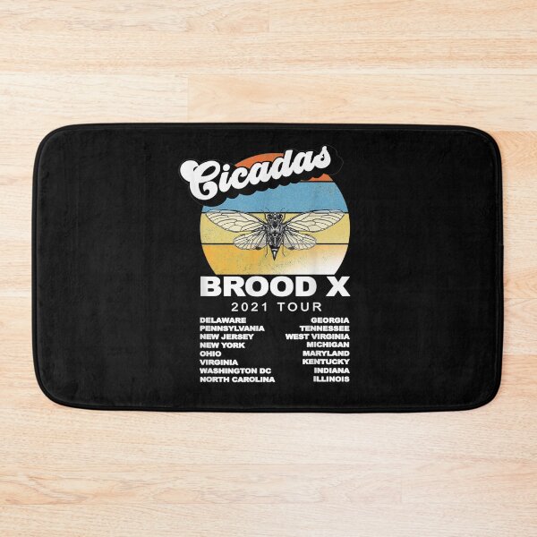 Item preview, Funny Vintage Cicada Brood X Invasion Summer Tour 2021 T-Shirt designed and sold by Happy-Luxemb.