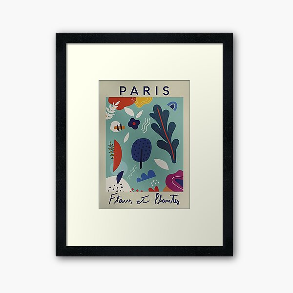 Flower Market Paris Poster Cool Framed Art Print