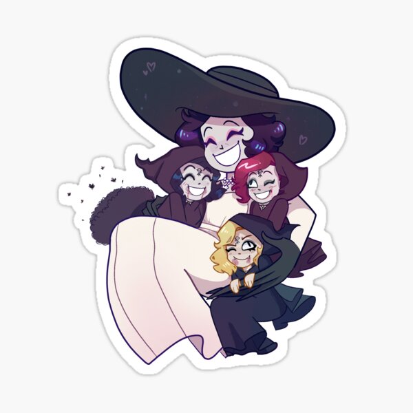 Item preview, Dimitrescu Family (Stickers/Magnets) designed and sold by Honeycombstrudel.