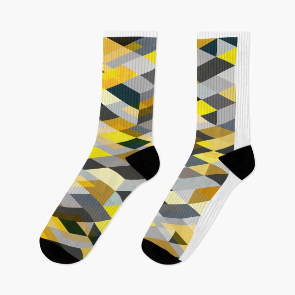 Item preview, Rhapsody Jewelled Yellow Grey Modern Abstract Geo designed and sold by Cecilia Mok.