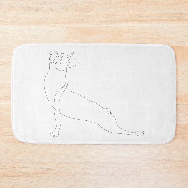 Item preview, One Line Boston Terrier Upward Facing Dog designed and sold by Huebucket.