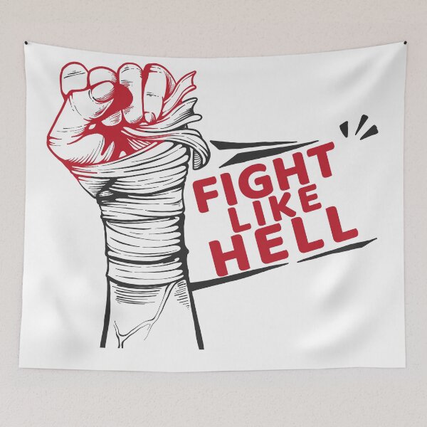 Item preview, Louder With Crowder, Fight Like Hell designed and sold by graphic-genie.
