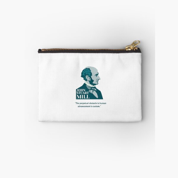 Item preview, John Stuart Mill, John S. Mill, Mill, philosopher, quotes, The perpetual obstacle to human advancement is custom.  designed and sold by challengecafe.