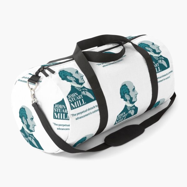 Item preview, John Stuart Mill, John S. Mill, Mill, philosopher, quotes, The perpetual obstacle to human advancement is custom.  designed and sold by challengecafe.
