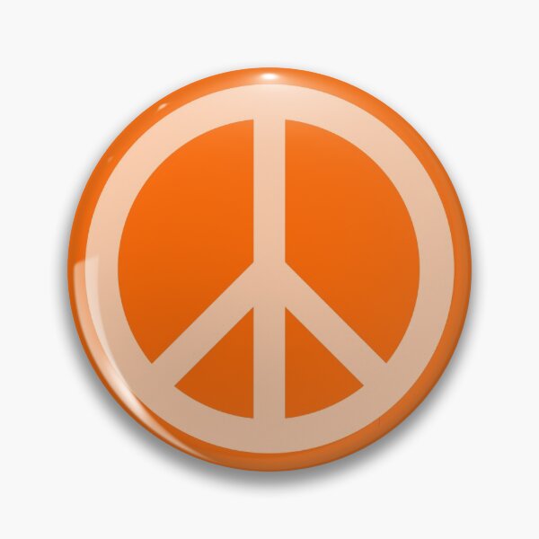 Item preview, orange peace sign designed and sold by y2krevival.