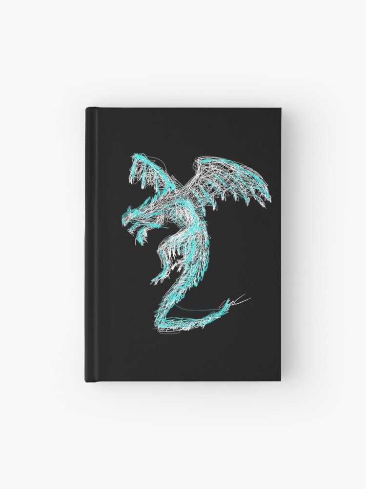 Carnet Cartonne Griffonnage De Dragon De Foudre Blanc Mystique Par Itsmepopoi Redbubble