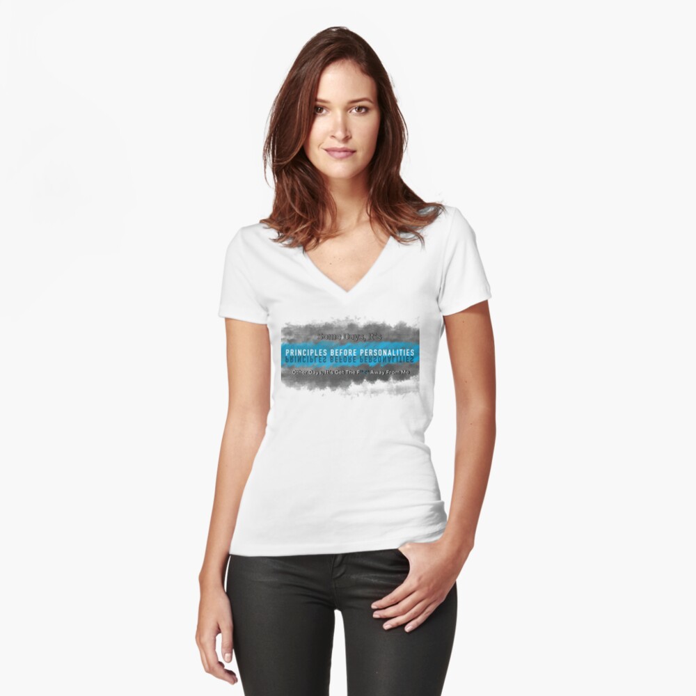 Item preview, Fitted V-Neck T-Shirt designed and sold by ThatsJustJilly.