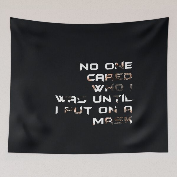 Item preview, Bane Mask text the dark knight designed and sold by KamalRavHp7.