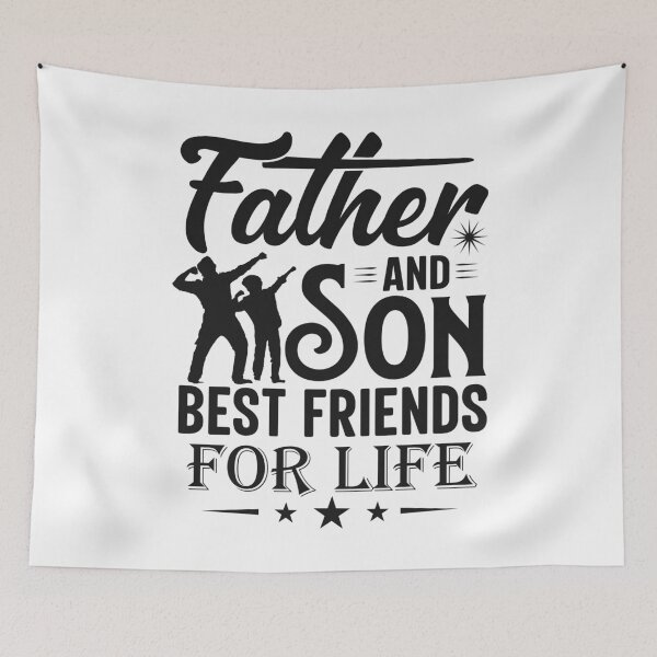Item preview, FATHER AND SON BEST FRIENDS FOR LIFE designed and sold by Printoweb.