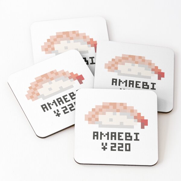 Artikelvorschau, Amaebi Shirmp Nigiri Sushi Pixel Art entworfen und verkauft von AnnaYenardi.