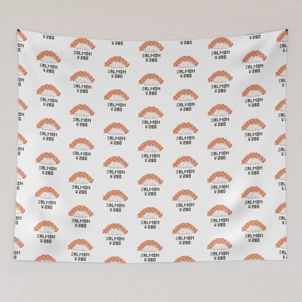 Item preview, Salmon Nigiri Sushi Pixel Art designed and sold by AnnaYenardi.