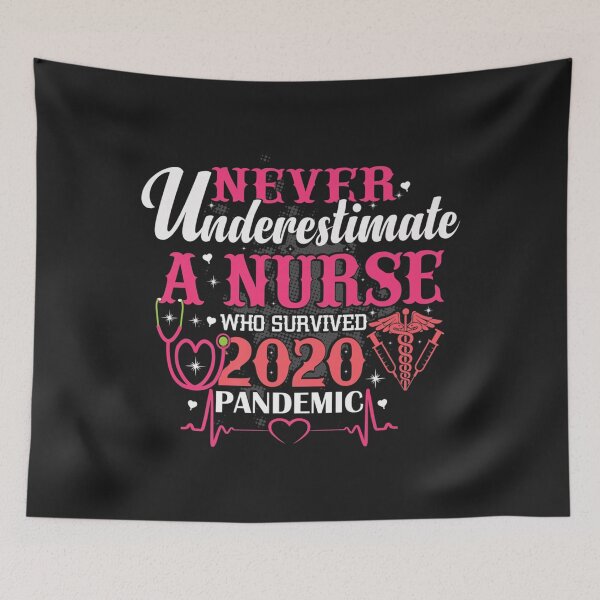Item preview, Never Underestimate A Nurse Who Survived 2020 designed and sold by zellaplrnli.