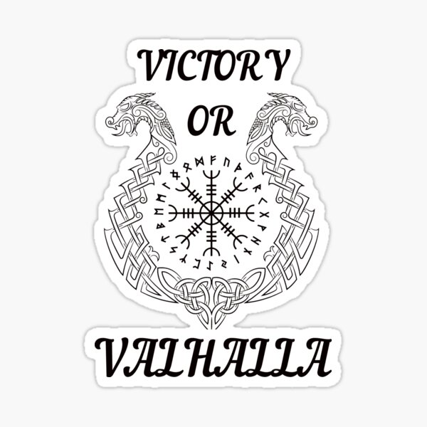 Значок Victory or Valhalla ☆ Викинги ☆ Vikings - купить в