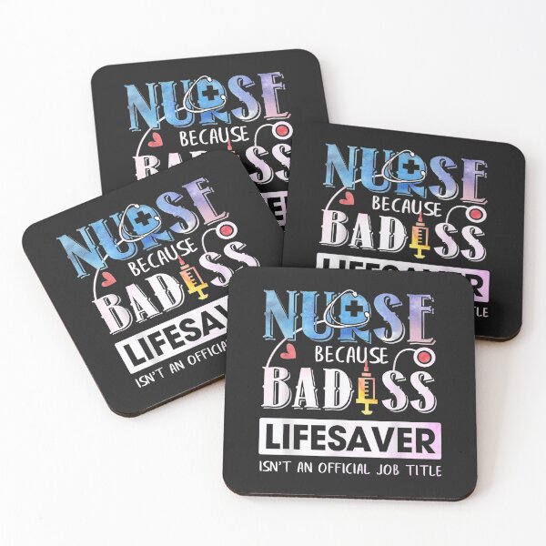 Item preview, Nurse Because Badass Lifesaver TShirt Watercolor designed and sold by zellaplrnli.