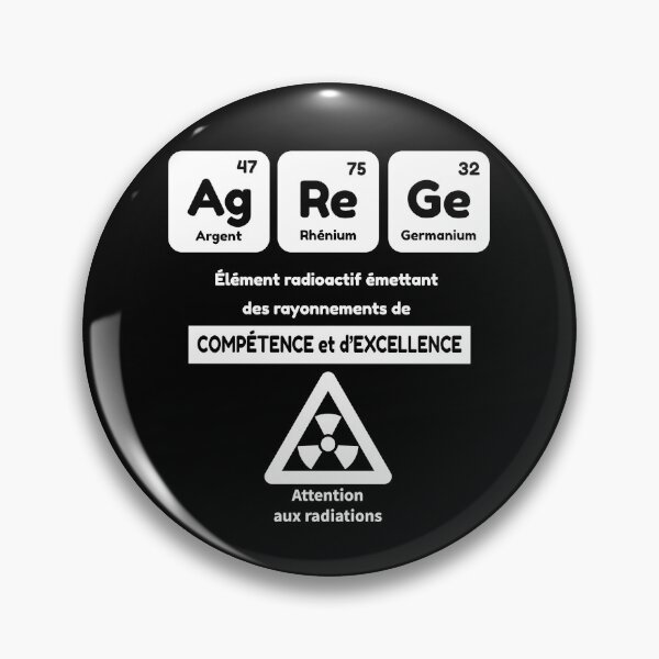 Item preview, Agrégé élément radioactif émettant des rayonnements de compétence et d'excellence - cadeau drôle pour les profs agrégés designed and sold by thegiftedadult.