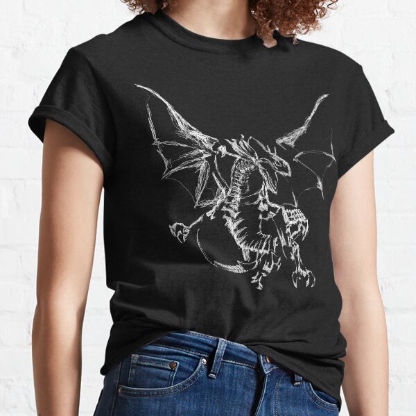 Mystic White Lightning Dragons Classic T-Shirt