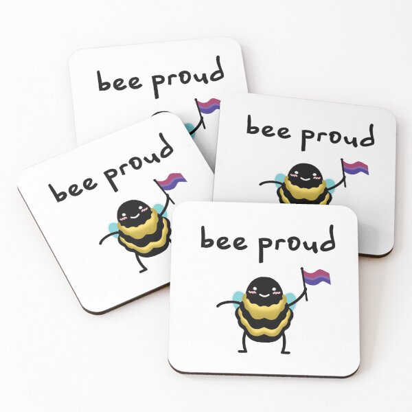 Item preview, bee proud (bi flag) designed and sold by Emma Hu.