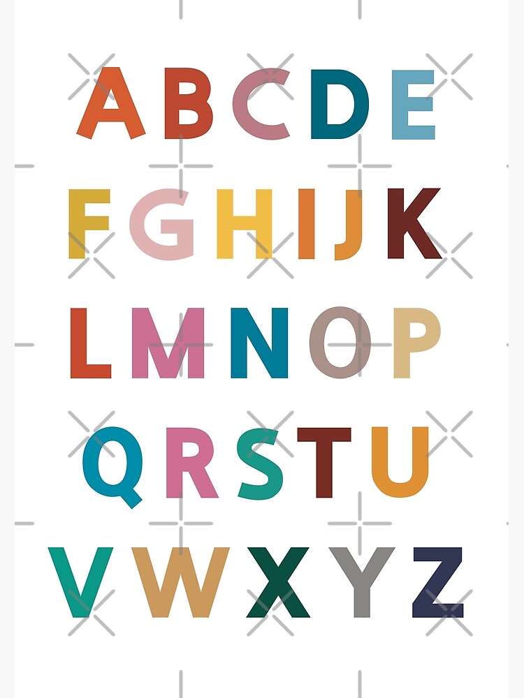 Alphabet A to Z | Photographic Print