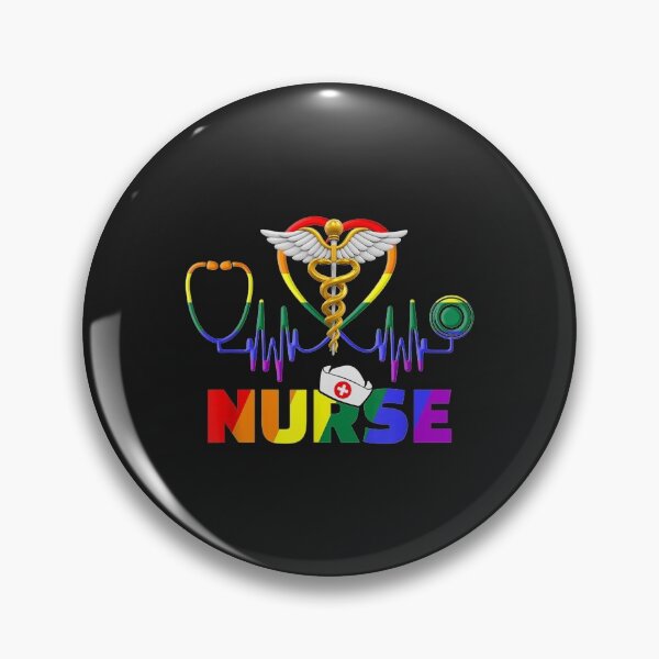 Item preview, Nurse LGBTQ Gay Pride Rainbow Flag Registered Nursing RN designed and sold by zellaplrnli.