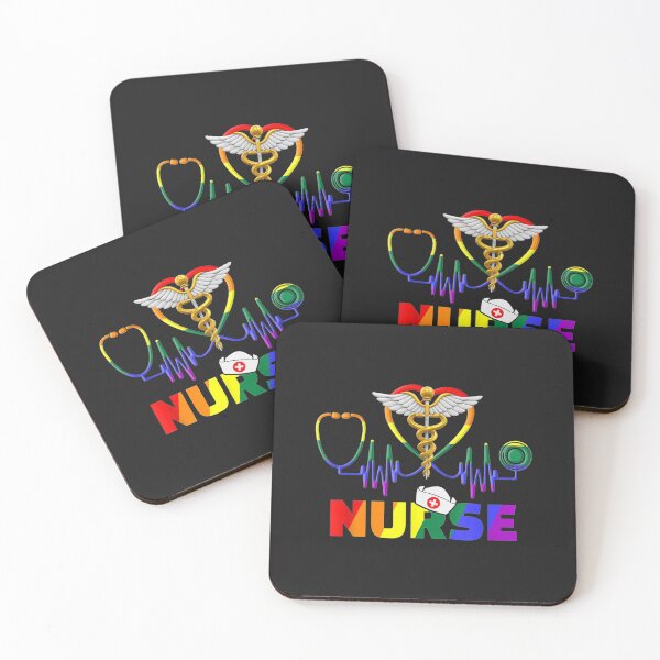 Item preview, Nurse LGBTQ Gay Pride Rainbow Flag Registered Nursing RN designed and sold by zellaplrnli.