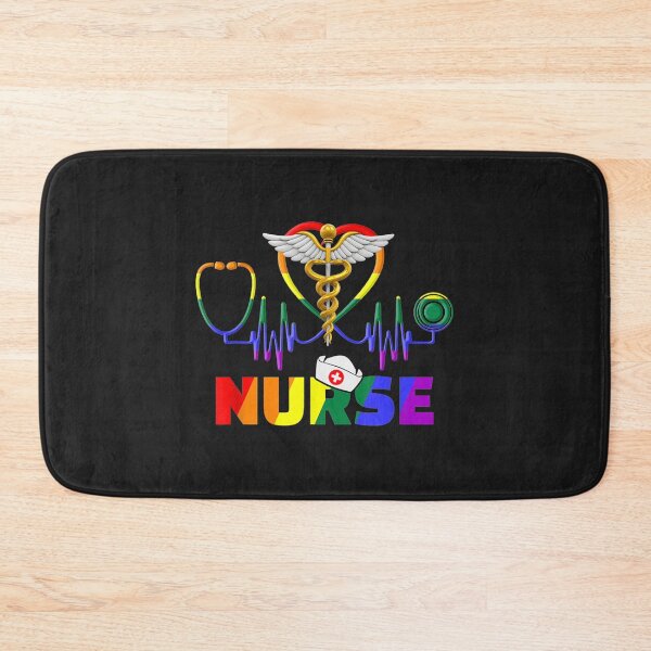 Item preview, Nurse LGBTQ Gay Pride Rainbow Flag Registered Nursing RN designed and sold by zellaplrnli.