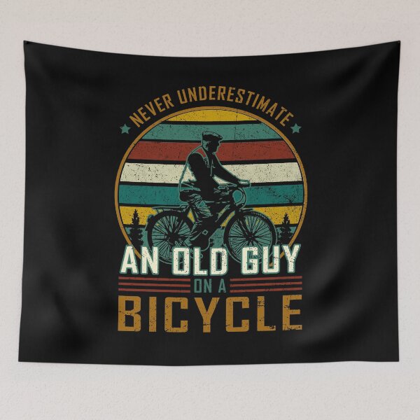 Item preview, Never Underestimate An Old Man On A Bicycle for a Cycling designed and sold by kristazzsa112.