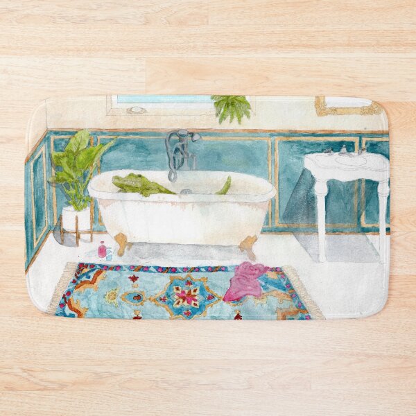 Item preview, Gator in Bathtub designed and sold by gabyestabrooks.