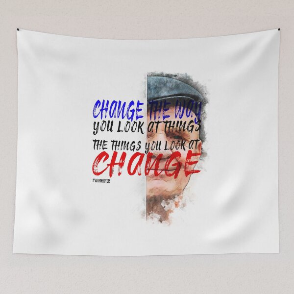 Item preview, Wayne Dyer Change the way you look at things and the things you look at change Inspiration Saying Motivational Quote Watercolor sketching Positive quote Father of motivation  designed and sold by scribblelife.
