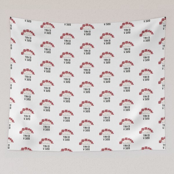 Item preview, Tako Octopus Nigiri Sushi Pixel Art designed and sold by AnnaYenardi.