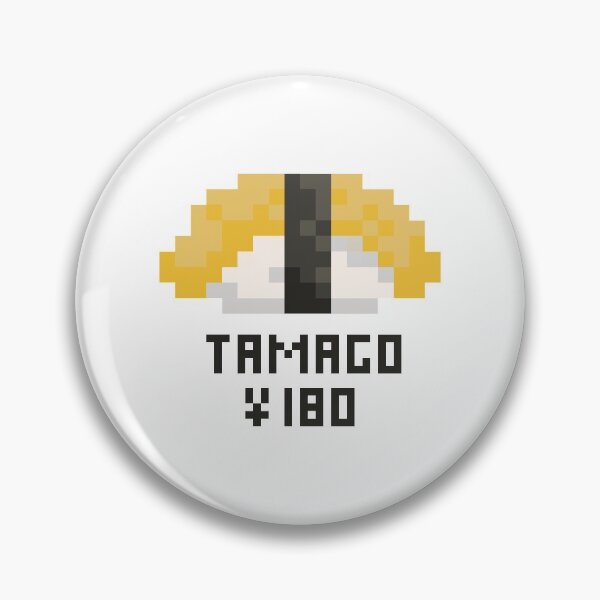 Item preview, Tamago Eggroll Nigiri Sushi Pixel Art designed and sold by AnnaYenardi.