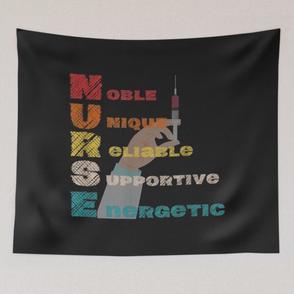Item preview, powerful nurse  the best qualities of nurses Art Print designed and sold by zellaplrnli.