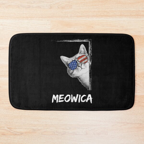 Item preview, 4th of July Meowica shirt designed and sold by Kummy Bear Shop.