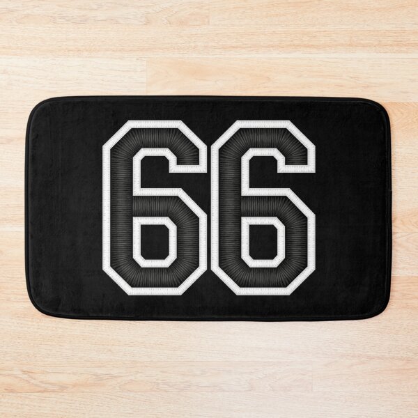 Item preview, 66 Black Jersey Sports Number sixty-six Football 66 designed and sold by elhefe.