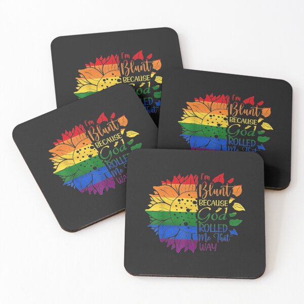 Item preview, Rainbow Sunflower Im Blunt God Rolled Me Gay Pride LGBT designed and sold by zellaplrnli.