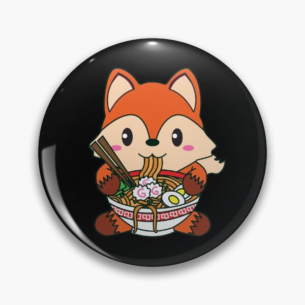 Item preview, Fox Eating Ramen designed and sold by YueHeng Creates ⭐⭐⭐⭐⭐.