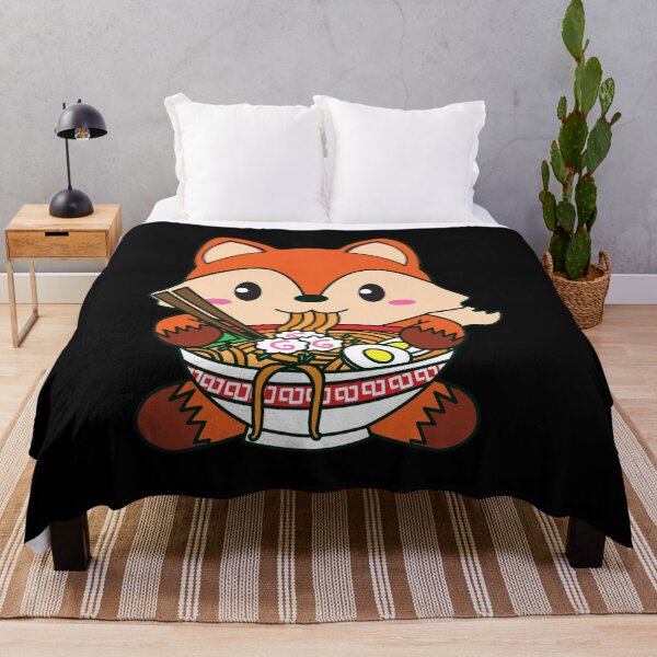 Item preview, Fox Eating Ramen designed and sold by YueHeng Creates ⭐⭐⭐⭐⭐.