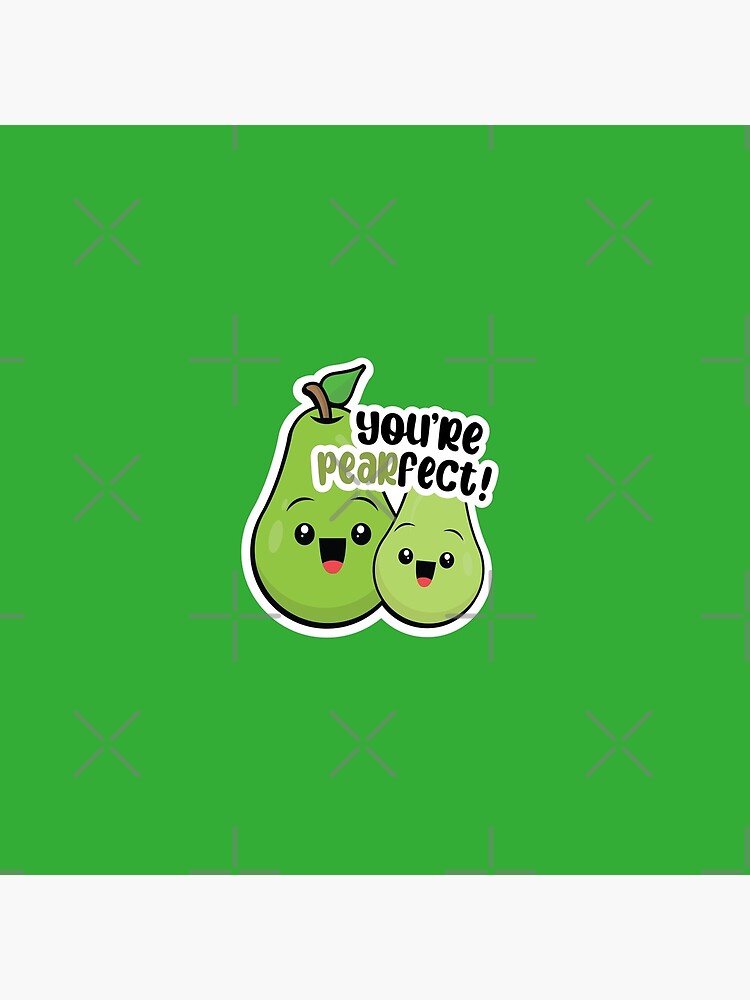 Pearfect Pear Cute Cartoon Poster For Sale By Mirakipulart Redbubble 