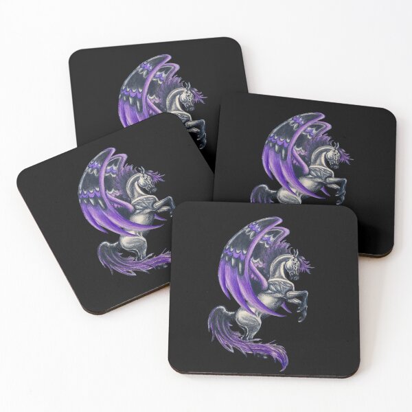 Item preview, Purple and Black Pegasus Art designed and sold by Lady-Lilac.