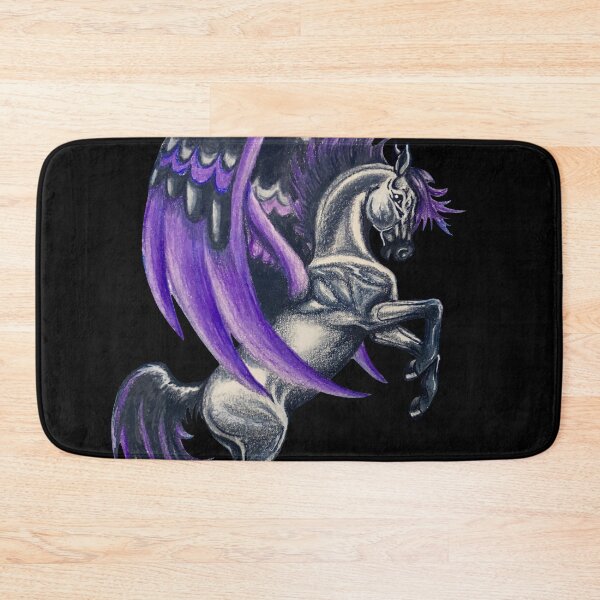 Artikelvorschau, Lila und schwarze Pegasus-Kunst entworfen und verkauft von Lady-Lilac.