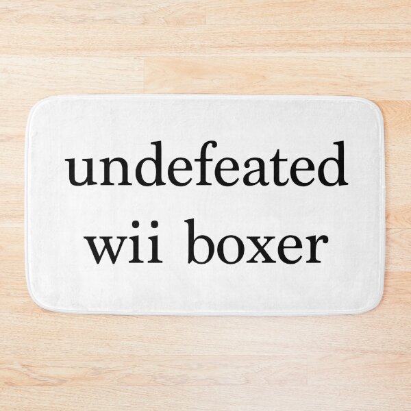 Item preview, undefeated wii boxer | trending text logo designed and sold by 3005Garments.