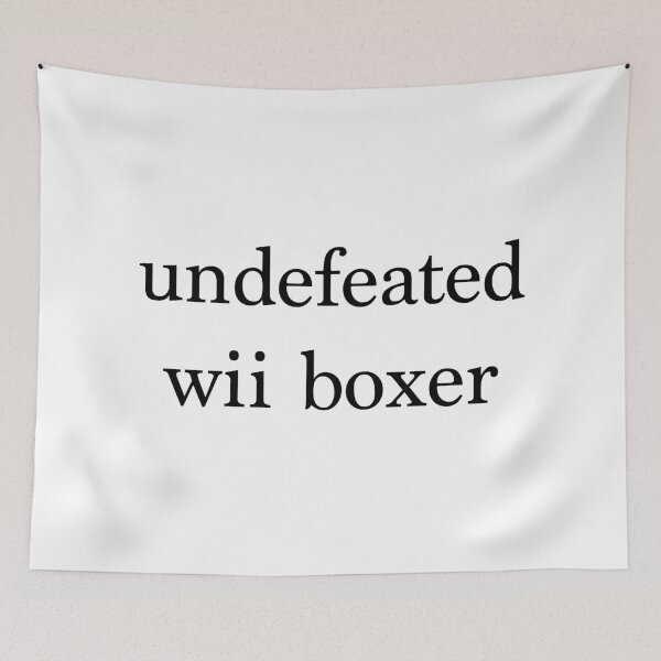 Item preview, undefeated wii boxer | trending text logo designed and sold by 3005Garments.