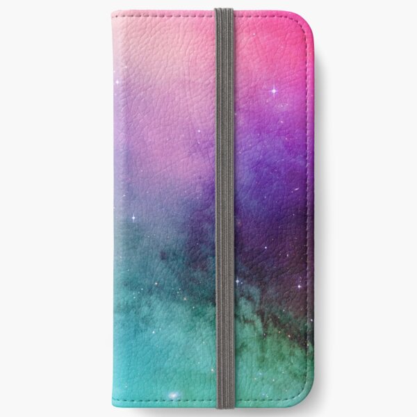 Mystical azure galaxy iPhone Wallet