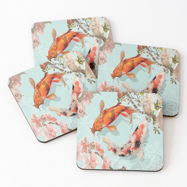 Item preview, Two Japanese Koi Fish Swimming designed and sold by Peekonet.